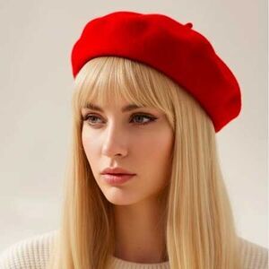 2/$30 Ladies French Red Beret Hat Cap